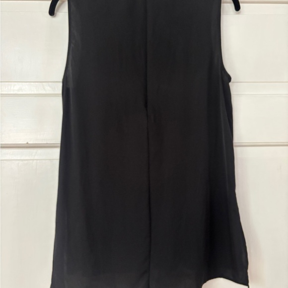 Theory 100% Silk Black Size Small Sleeveless Blouse Top Shirt Tunic Quiet Luxury - Picture 10 of 14